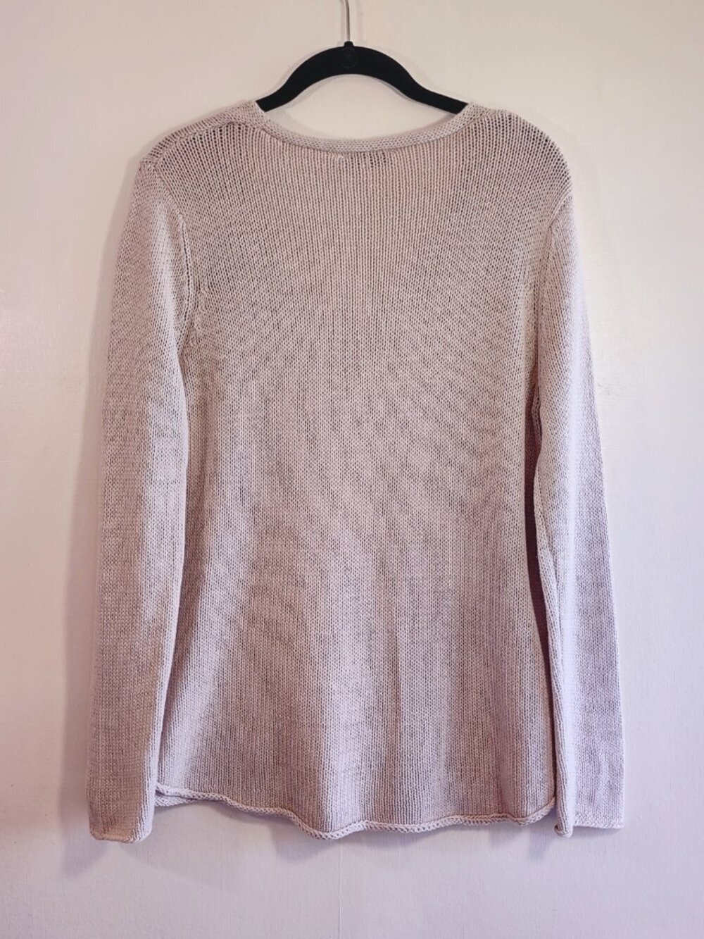 Miracle 'Beach Cotton Sweater Sz Medium Coastal Nautical Boho Fisherman - Picture 5 of 9